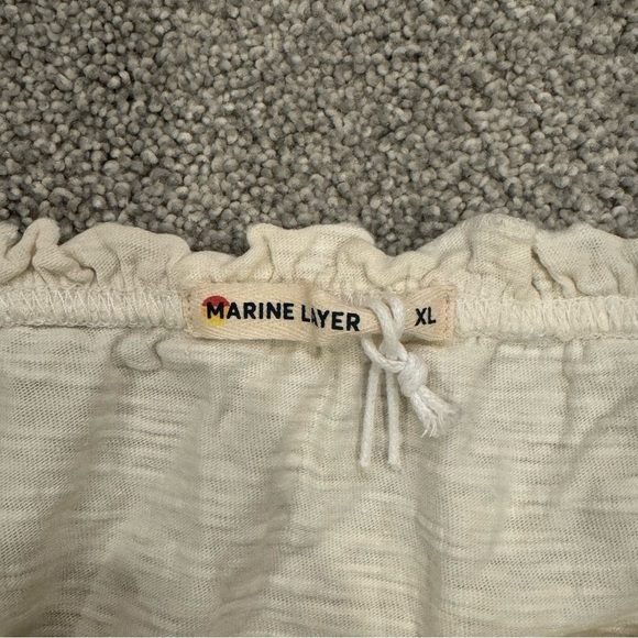 Marine Layer Dylan Smocked Tank in Antique White Size XL 100% Cotton NWOT - Picture 5 of 9